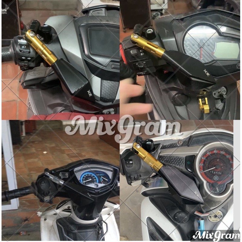 Gương gập xoay 360 cho xe máy sh , exciter,airblade,vision,wave,winer,sirius,novou,vario,dream , raider,sonic ,future bn