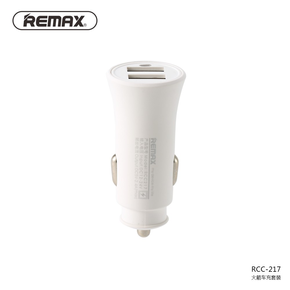 [ BỘ SẠC NHANH  ] Sạc Xe Hơi Remax RCC217 2 Cổng USB Max 2.4A Cao Cấp