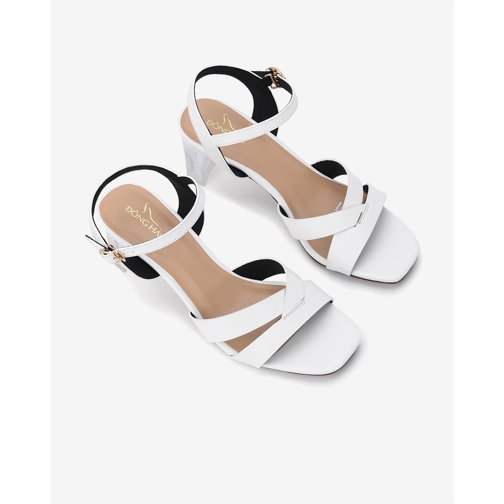 Giày sandal cao gót nữ Đông Hải thiết kế Ankle-Strap thanh lịch gót trụ 7cm - S81K3