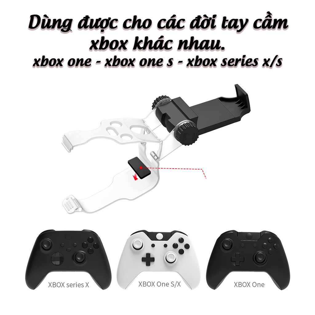 Kẹp điện thoại cho tay cầm Xbox one s, xbox series x, Giá đỡ tay cầm Xbox one s | WebRaoVat - webraovat.net.vn