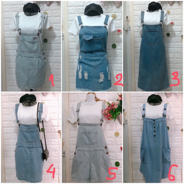 Yếm jean xịn xò ulzzang dưới 60 kg