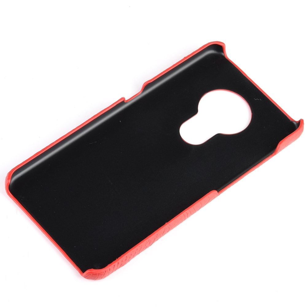 Nokia 7.2 Casing Fashion Crocodile Pattern Hard PC PU Leather Back Cover Nokia7.2 Hard Plastic Case Phone Cover