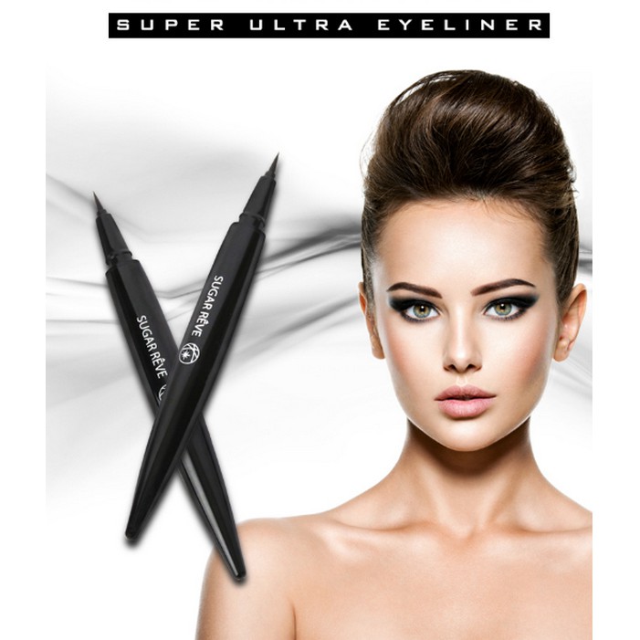 Bút lông Kẻ Mắt Lâu Trôi Sugar Reve Super Ultra Eyeliner - màu đen