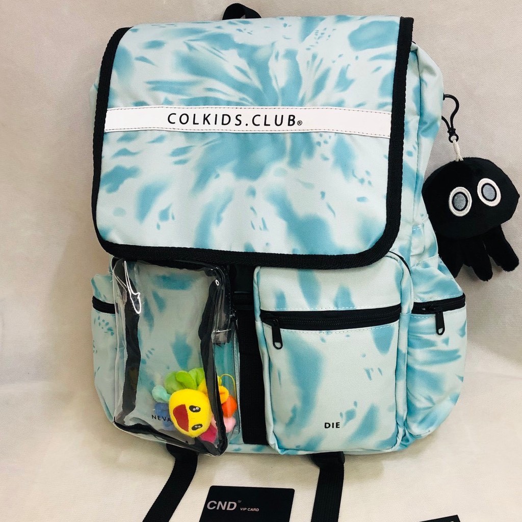 Balo Col kids SS3 Custom Tie dye Mint xanh lá