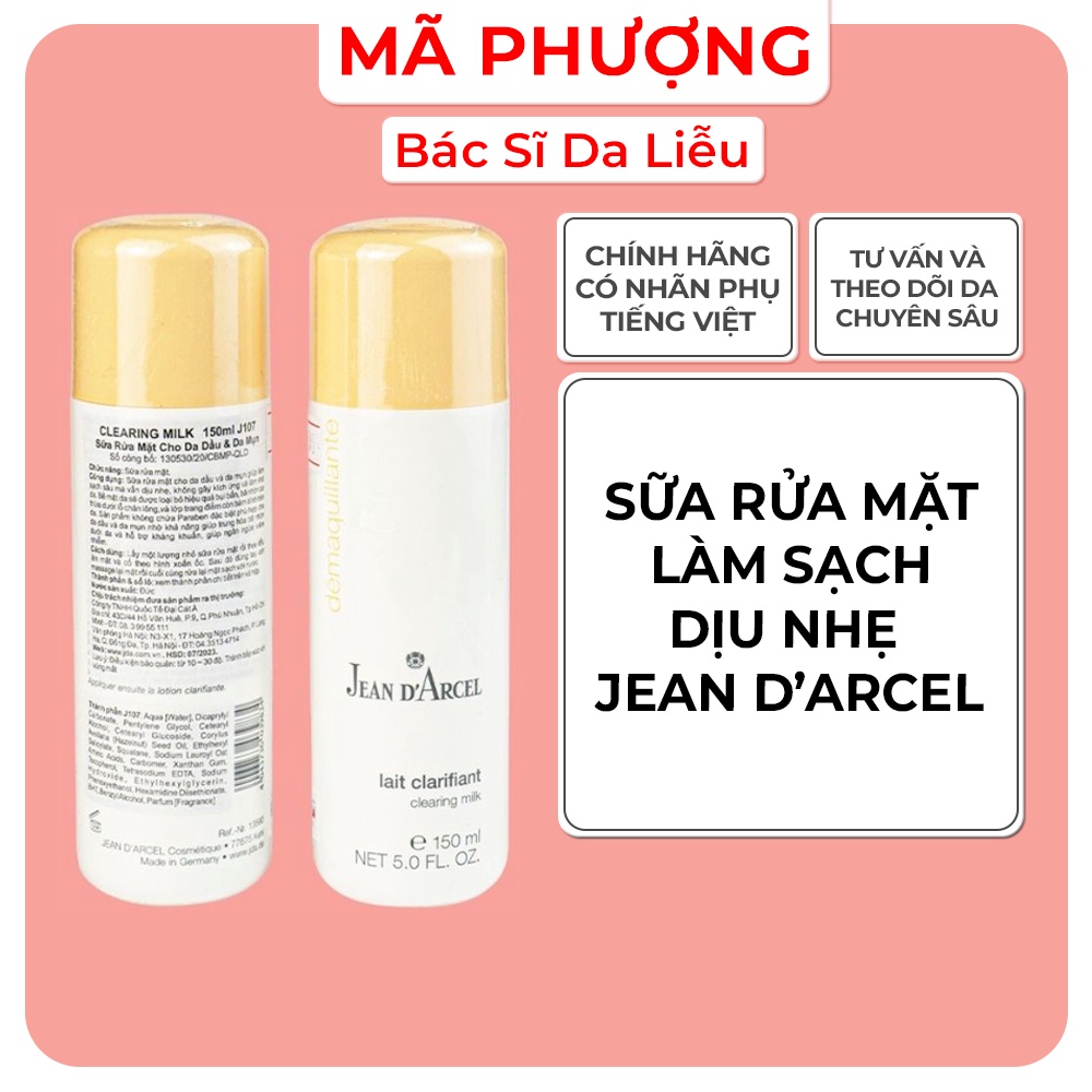 Sữa rửa mặt Jean D’arcel (150ml)
