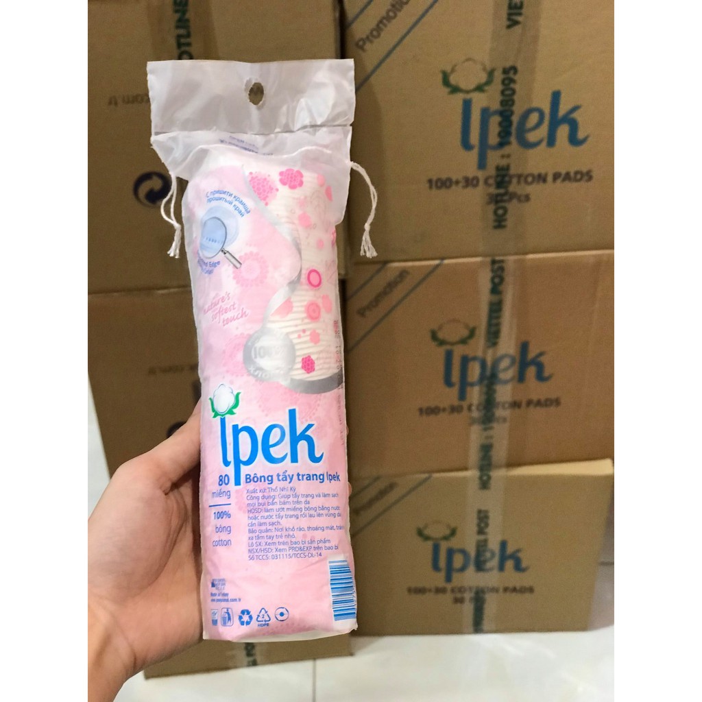 Bông Tẩy Trang Ipek Thổ Nhĩ Kỳ 150 (120 + 30) Miếng - Mẫu Mới | BigBuy360 - bigbuy360.vn