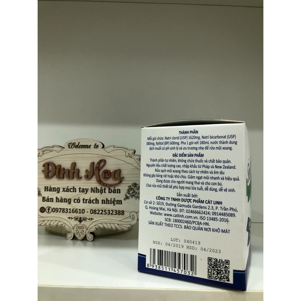 Gói muối biển Sinufresh - Muối rửa mũi xoang - Sinufresh của Cát Linh - Chính hãng 100% - Hộp 50 gói - Siêu tiết kiệm | BigBuy360 - bigbuy360.vn