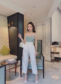 Áo hai dây đổ ngực lụa satin