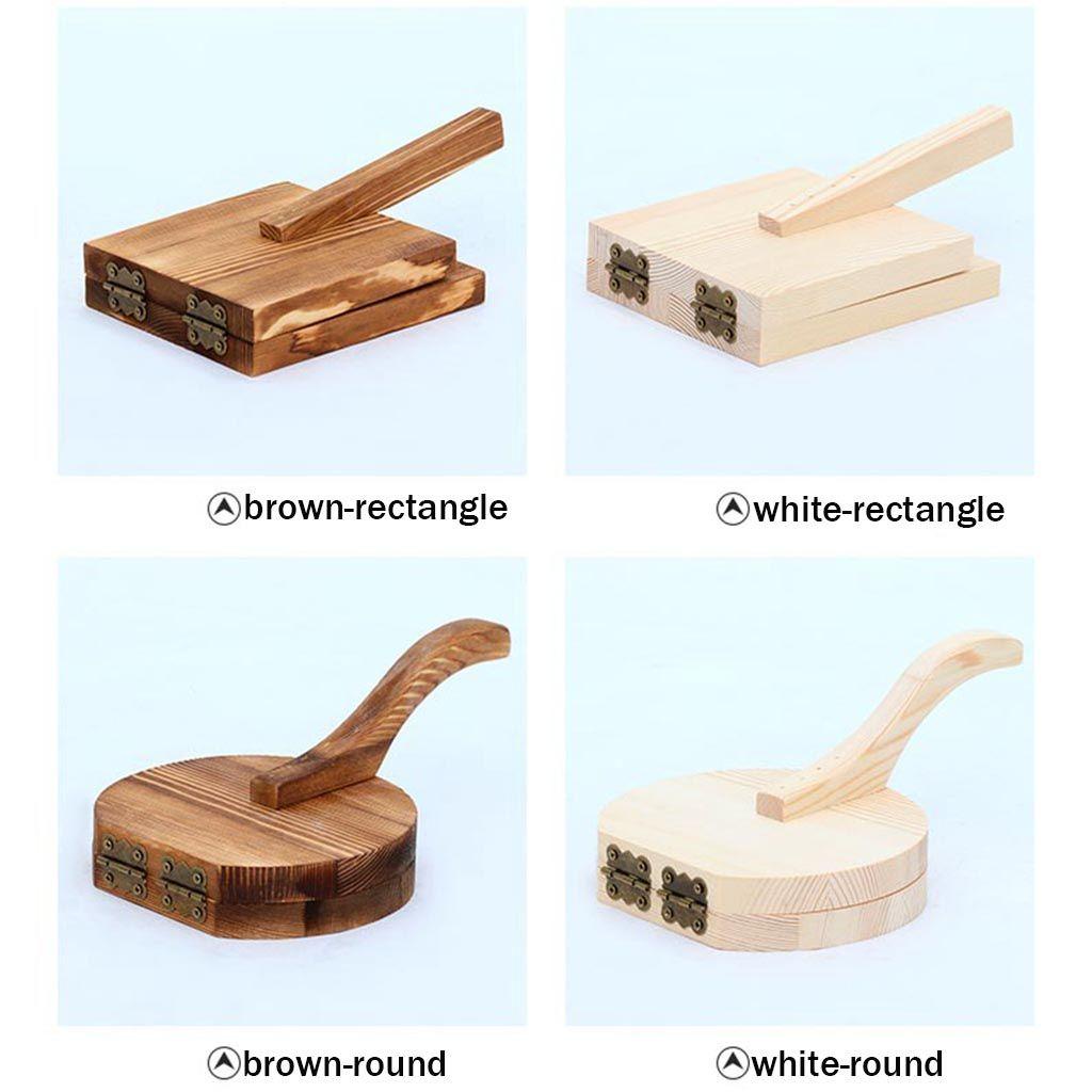 IVORY Dụng Cụ Ép Vỏ Bánh Tortilla Bằng Gỗ DIY