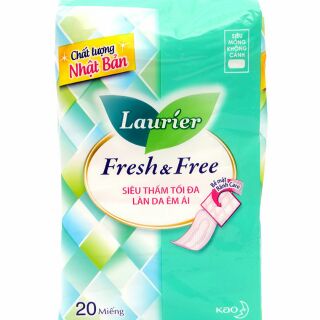Băng vệ sinh siêu mỏng không cánh laurier 20 miếng