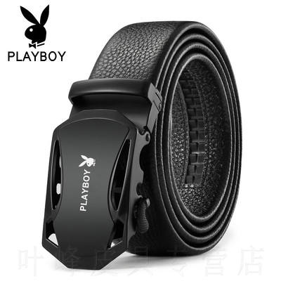 [Hai lớp da thật] Playboy chính hãng Thắt lưng da nam thanh niên giải trí vành đai nam