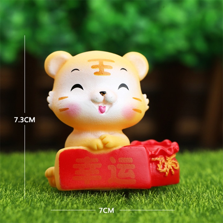 đồ trang trí bánh [FREESHIP❤️] tượng hổ con trang trí bánh kem