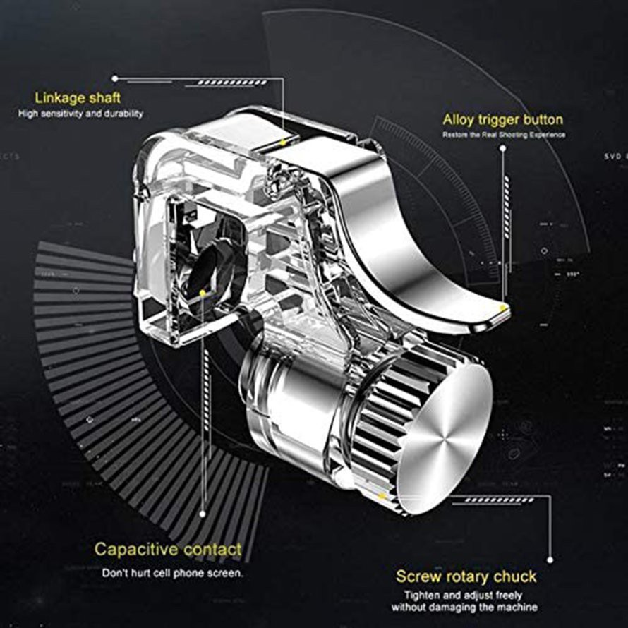 Bộ 2 Nút Bấm Cơ R11 Hỗ Trợ Chơi Game PUBG Mobile Ros Mobile Trên Điện Thoại Di Động