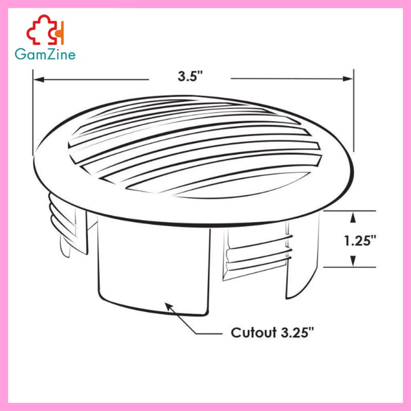Set 4 phụ kiện cho tàu thuyền RV 3" 76mm 81932SS-HP | BigBuy360 - bigbuy360.vn