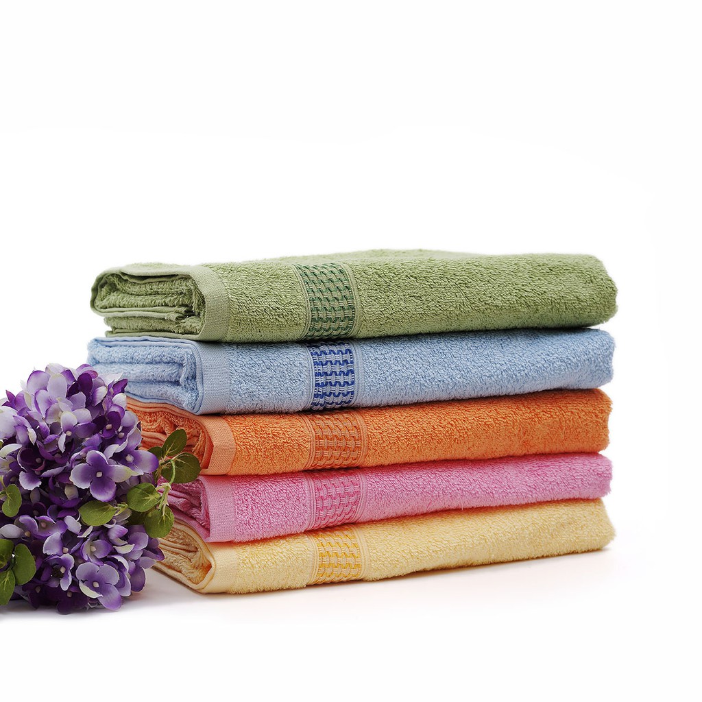 Khăn tắm mollis 40x75 hoàn toàn 100% cotton siêu thấm hút