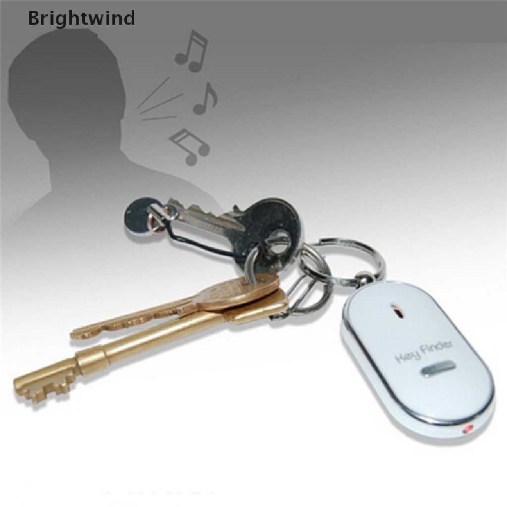 [Brightwind] Whistle Key Finder Flashing Beeping Remote Lost Keyfinder Locator Keyring Handy Hot Sell
