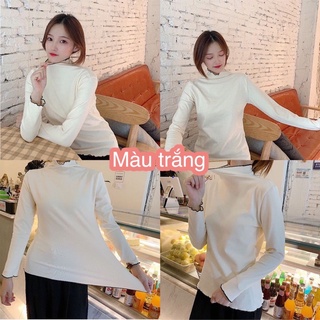 Áo Thun Nữ - Áo Len Nữ Trơn Basic Guu ATN01