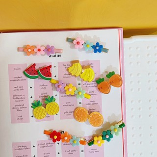 Set kẹp tóc hoa quả xinh xắn