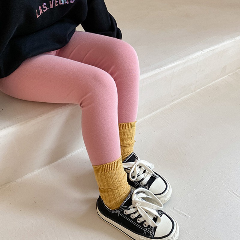 Quần Legging Len Ôm Dáng Xinh Xắn Theo Phong Cách Hàn Quốc Dành Cho Bé Gái