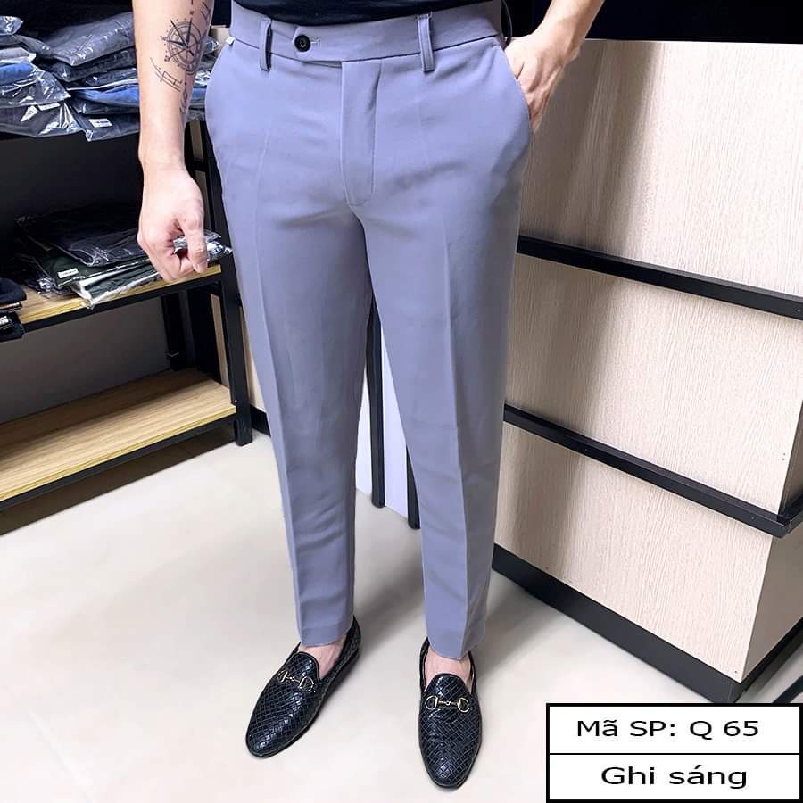 Quần âu nam chất vải tuyết mưa , co giãn 4 chiều dáng ôm body chống nhăn , chống xù tuyệt đối. -shop809lyn
