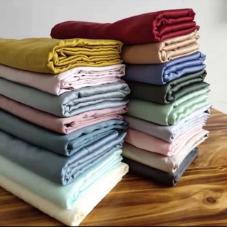 Bộ ga gối lụa tencel 60s đơn sắc cao cấp