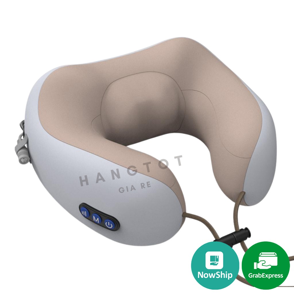 Gối Massage Chữ U Giúp Giảm Đau Nhức Cổ Vai Gáy Hiệu Qủa,Gối Matxa Hồng Ngoại Hỗ Trợ Nhiều Chức Năng