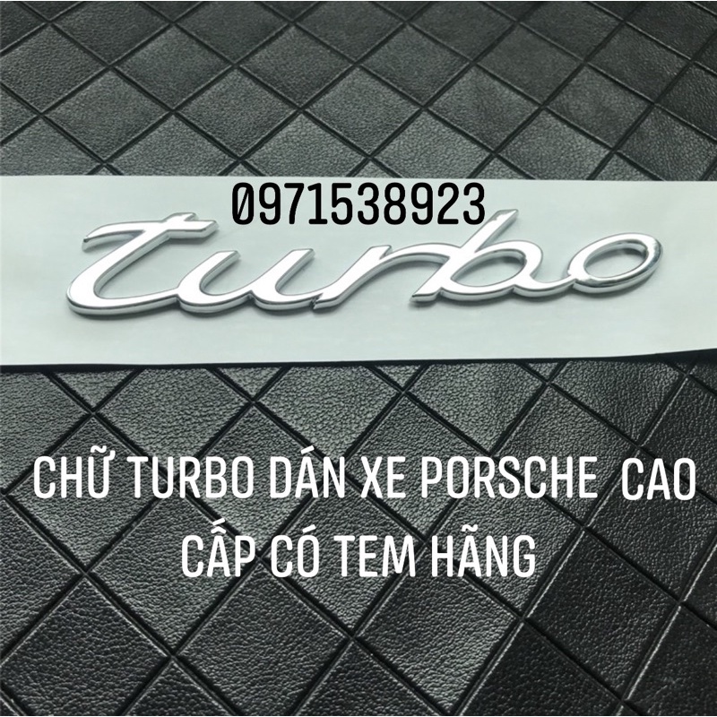 LOGO CHỮ NỔI PORSCHE 911 S GTS TURBO CAO CẤP CÓ TEM HÃNG