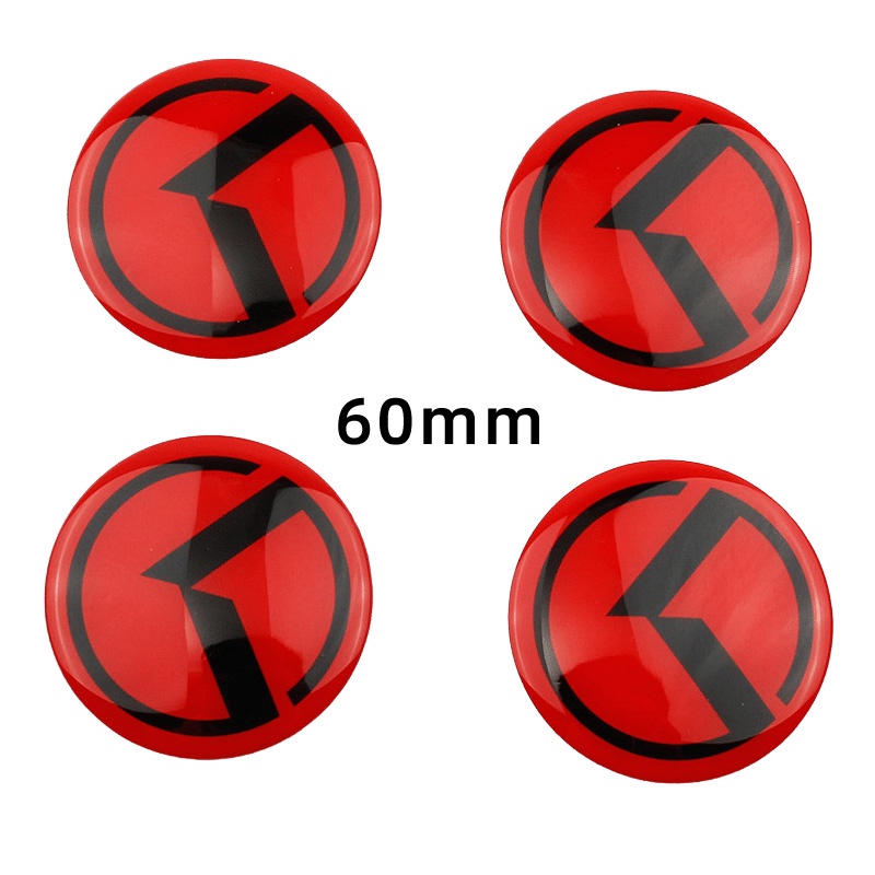7 ❤ Set 7 Nhãn Dán Logo Chữ K Trang Trí Bánh Xe Hơi Kia K5 K3 K2 K4 Solandto