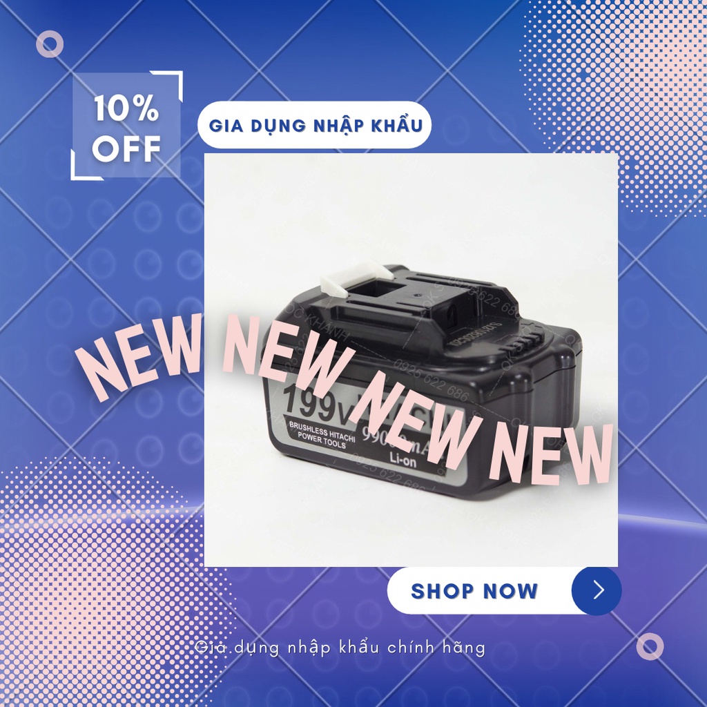 Pin 118V Makita dung lượng 5Ah, pin 10 cell