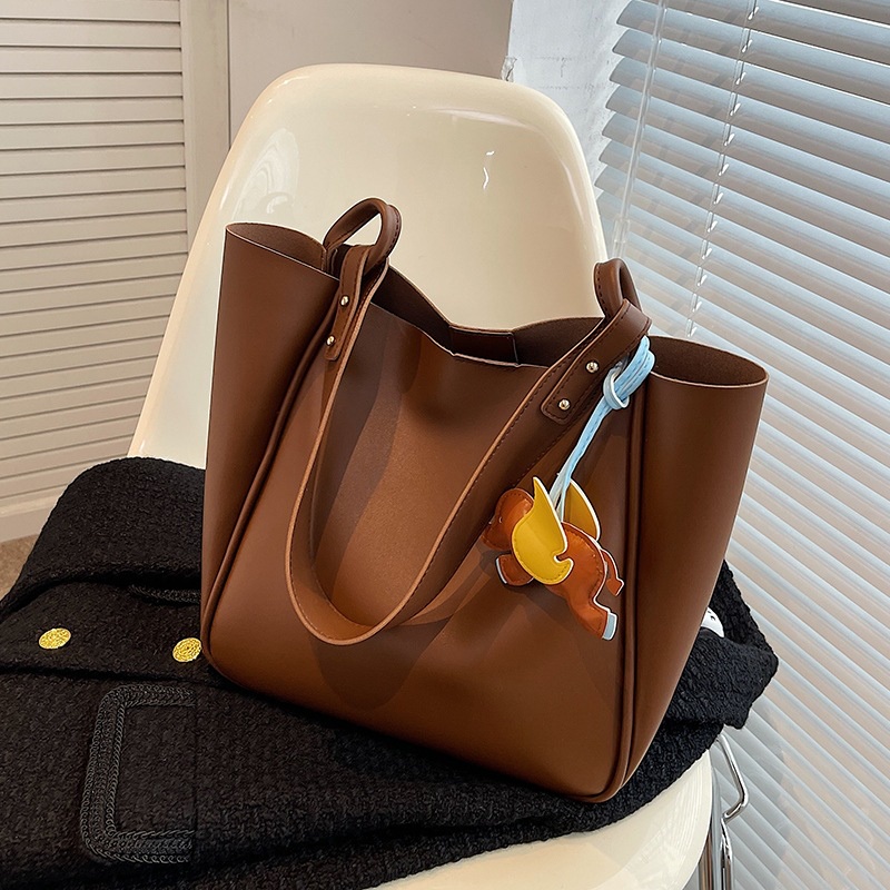 Túi IELGY đeo vai sức chứa lớn có móc khóa hoạt hình dành cho nữ