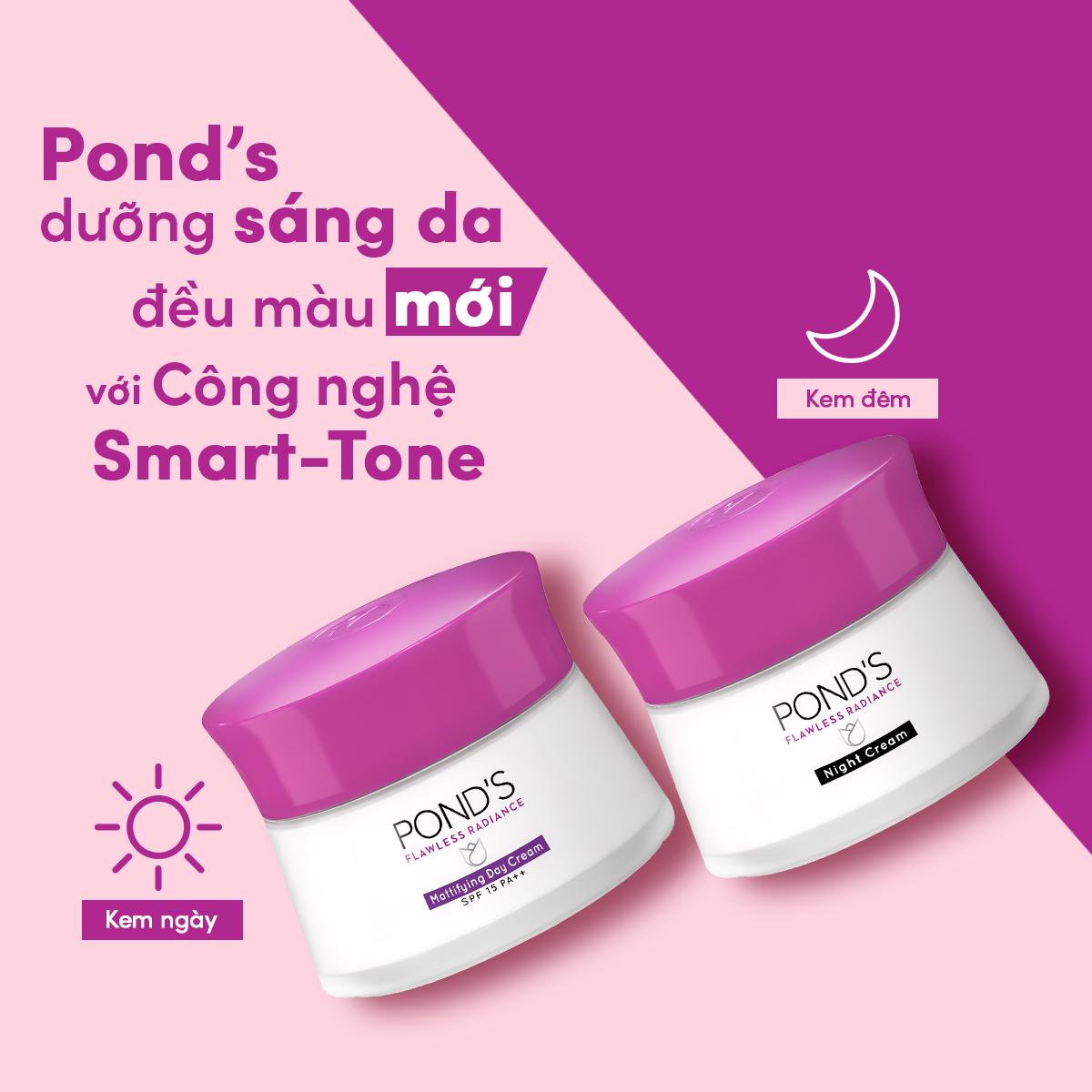 POND'S Kem dưỡng sáng da đều màu dành cho da ban đêm 50G