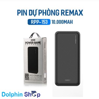 Sạc dự phòng 10.000mah - chính hãng remax rpp-153 1 cổng ra, 2 cổng vào