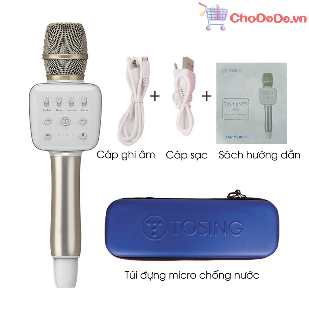 Micro Karaoke Bluetooth Tosing V2R Cực Hay ✔️Giá Rẻ ✔️Hàng Cao Cấp