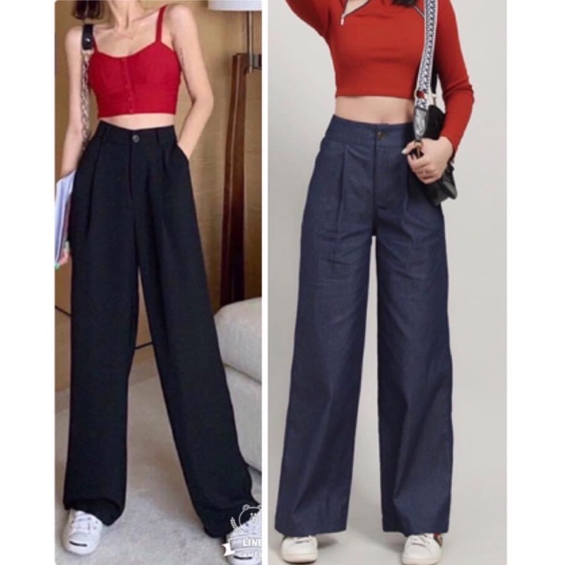 [HÀNG BIGSIZE THIẾT KẾ]quần tây ống rộng bigsize cạp cao 60-95kg | BigBuy360 - bigbuy360.vn