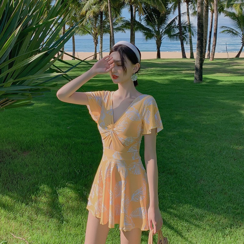 Rẻ và đẹp❅▪❃Đồ bơi nữ Cover Belly Slim Người mẫu thời trang bảo thủ Hàn Quốc Bộ nam 2020 tắm suối nước nóng mới