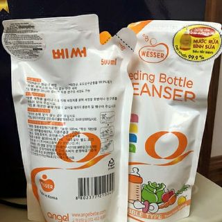 Túi nước rửa bình sữa Wesser 500ml