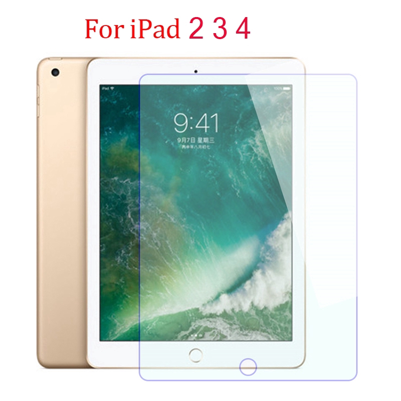 Kính cường lực 9H không bám dấu vân tay cho Ipad Air 2 7 8 6 5 4 3 2 Mini 5 4 3 2 1  2018 2017 Pro 9.7 11 10.2 10.5 inch