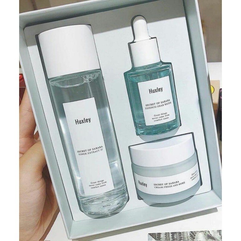 Set Huxley Dưỡng Da Đa Chức Năng 3 Sản Phẩm Chính Hãng Korea