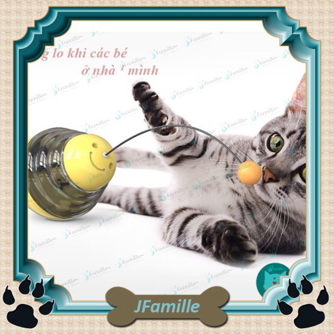 [SIÊU CHẤT]Đồ Chơi Thông Minh Cho Chó Mèo JFamille, Lật Đật Thả Hạt, Bóng Lắc Lư, Sẵn 4 Màu, Bền Đẹp, Chắc Chắn - JF18