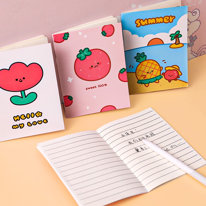 Sổ Tay Cỡ Nhỏ Họa Tiết Hoạt Hình Dùng Làm Quà Tặng Cho Bé/Trường Mẫu Giáo