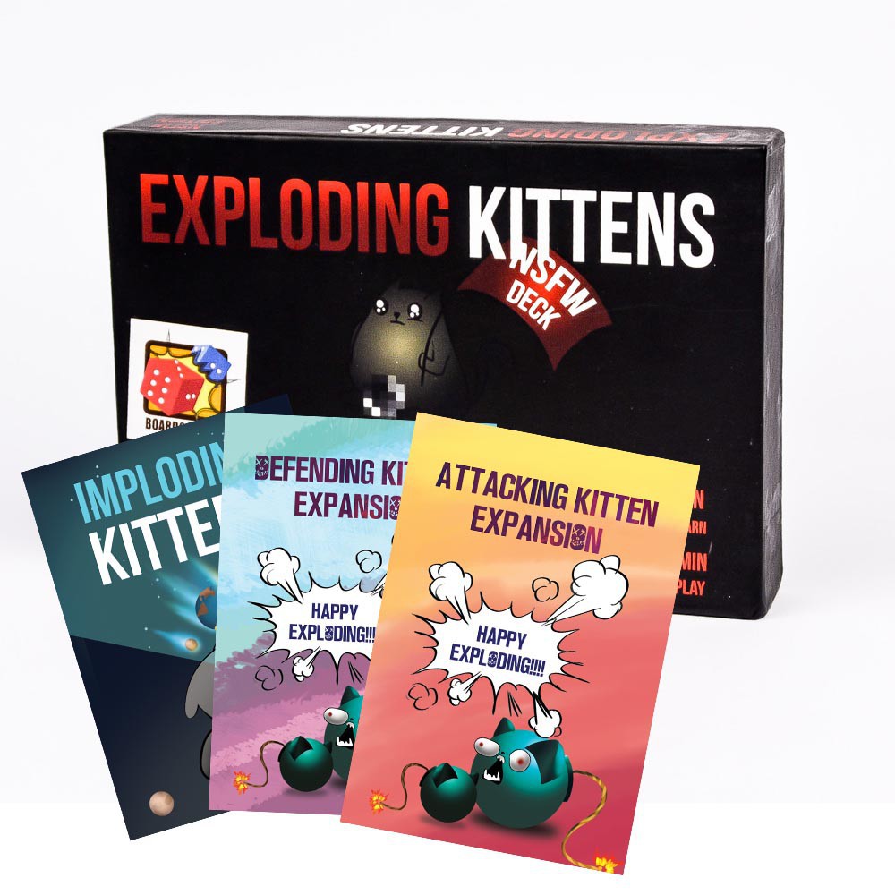 Mèo nổ Exploding Kittens + 3 Bản mở rộng (18+)