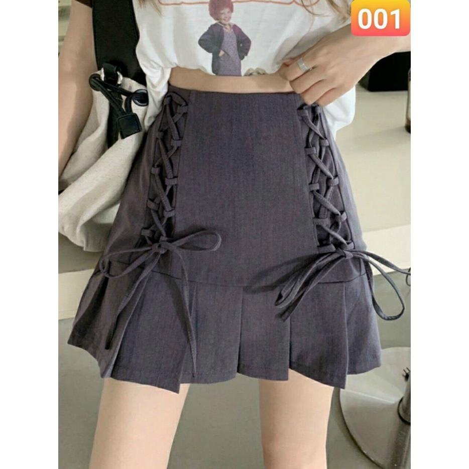 Chân váy đan dây xếp ly tenis mẫu mới siêu hot