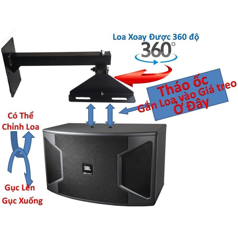 Giá treo loa xoay gật gù cao cấp 1 cặp