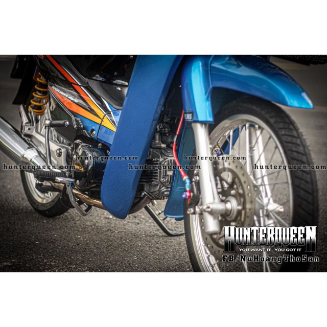 Tem rời dán xe WAVE 110 đen xanh. Chất keo bền đẹp không bay màu