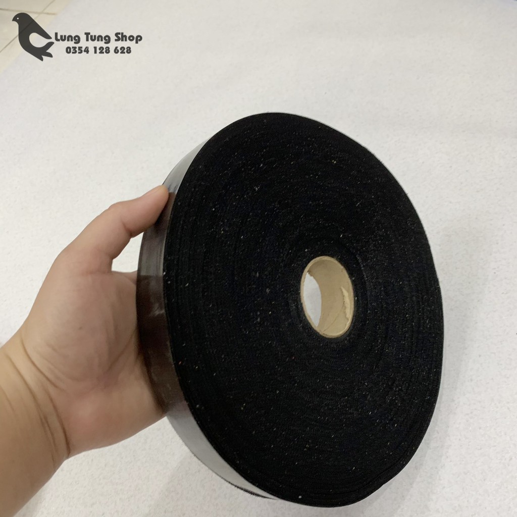 Cuộn dây vải may viền màu đen