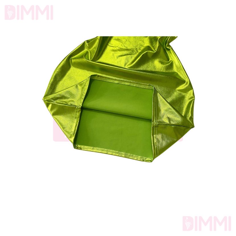 Đầm Da Vinyl Bóng Xanh Lá