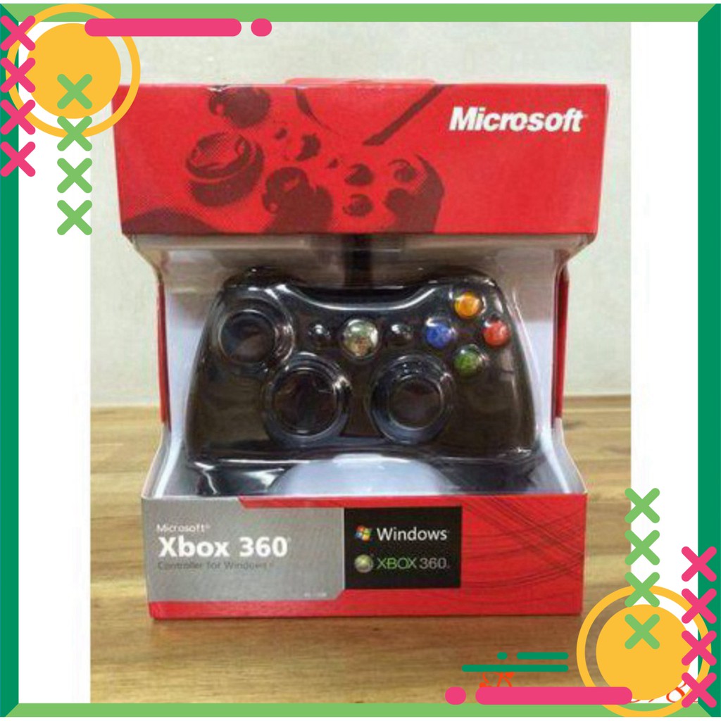 [FREE SHIP] Tay Cầm Chơi Game Có Dây Microsoft Xbox 360 Hỗ trợ tất cả các thiệt bị Android , PC , Xbox, Androi TV