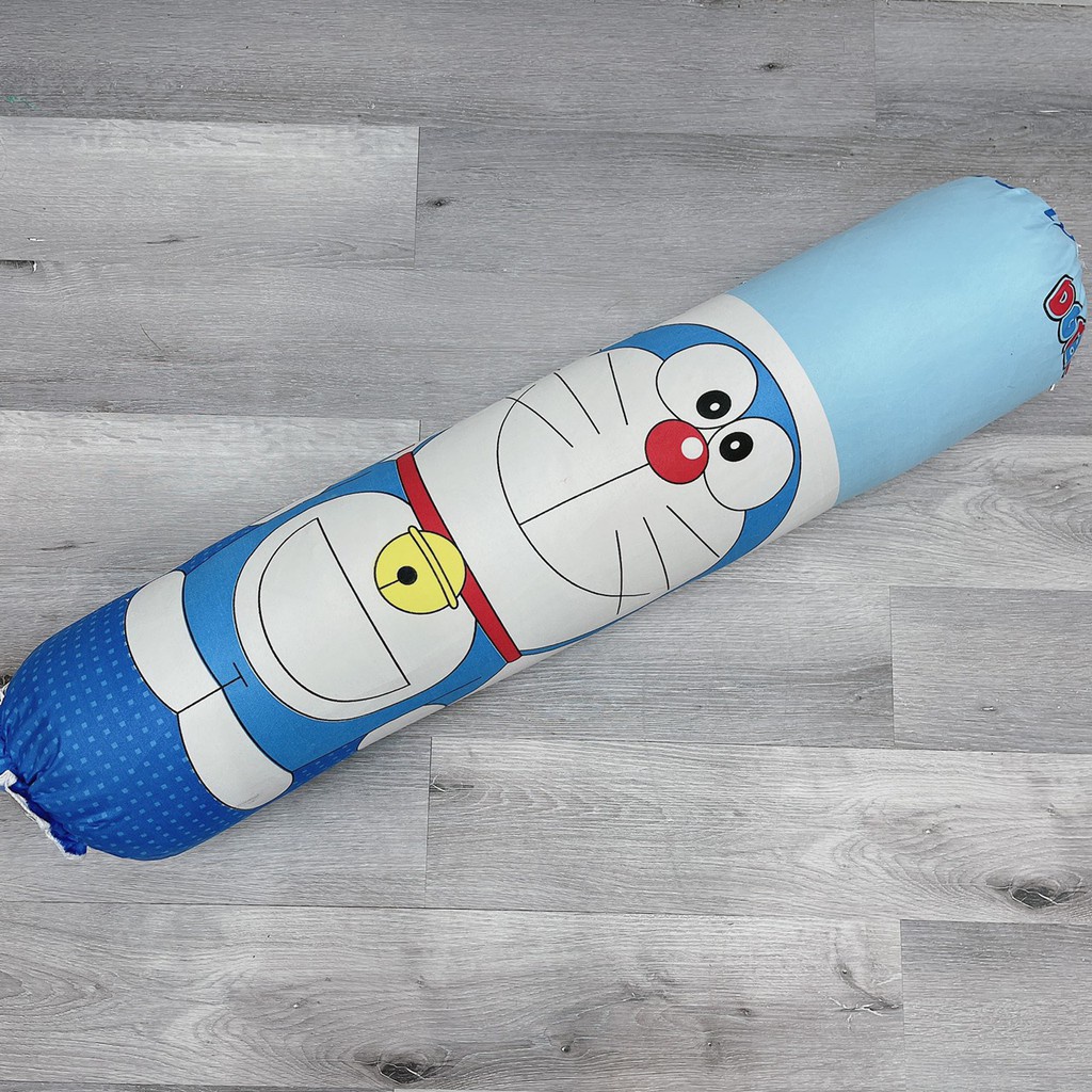 (Hàng đẹp L1) Vỏ gối ôm, áo gối ôm Cotton Poly họa tiết Doraemon kích thước 35x100 (cm)