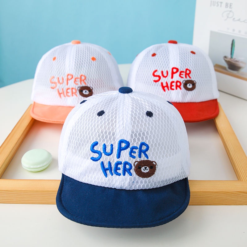 Nón Phối Lưới Thoáng Khí Thời Trang Mùa Hè Cho Bé 3-6-9 Tháng 1-2 Tuổi