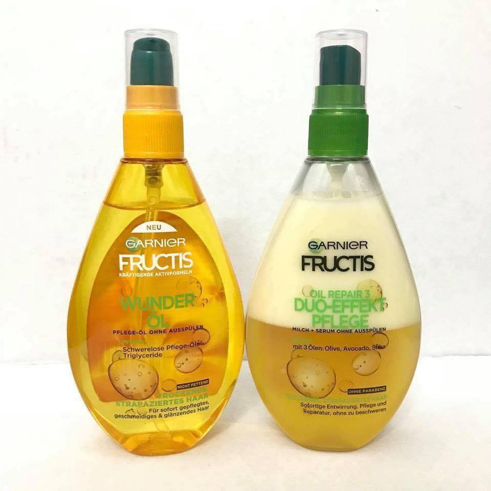 Tinh dầu dưỡng tóc và xịt dưỡng tóc Garnier 150ml phục hồi tó hư tổn - hàng chuẩn đức